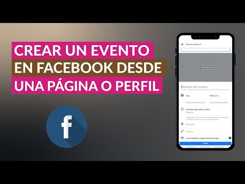 Como crear un evento en facebook desde una pagina